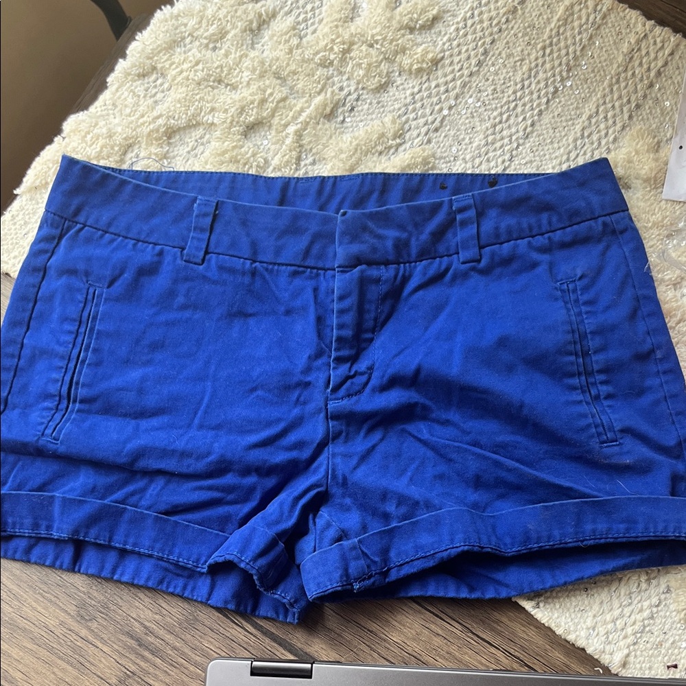 STYLUS High Waist Royal Blue Women's Shorts